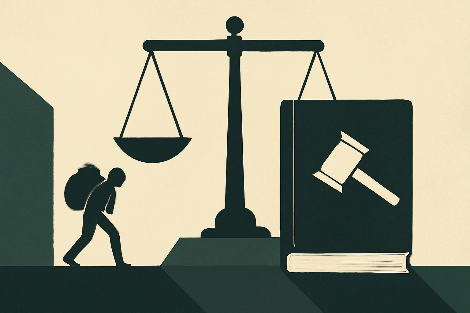 Conceptual illustration for Legal Foundations and Precedents for the Trump Administration's Bilateral Agreements on Transferring Asylum Seekers and Refugees