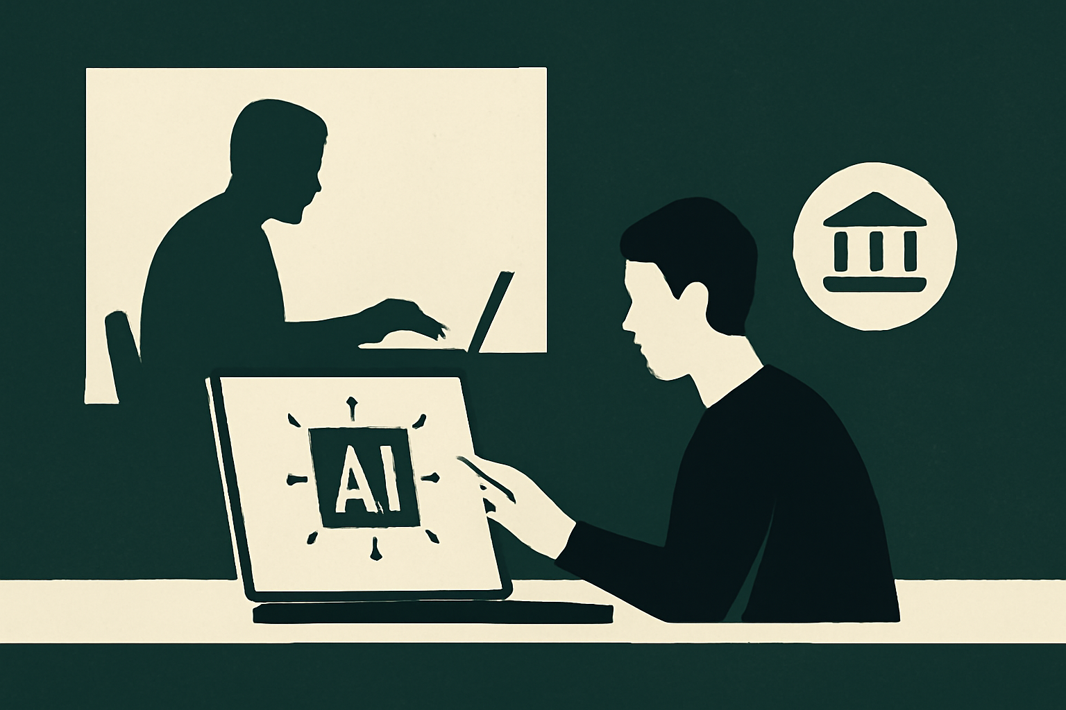Conceptual illustration for The Impact of Artificial Intelligence and Automated Systems on IRS and Private Tax Roles under Title 26: An Evidence-Based Assessment